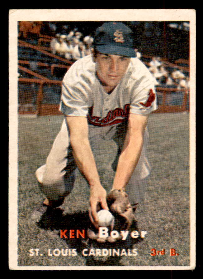 1957 Topps Baseball #122 Ken Boyer Cardinals EX 552631