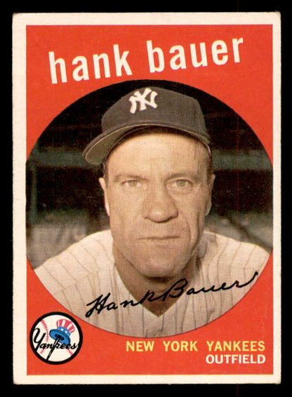 1959 Topps Baseball #240 Hank Bauer Yankees EX 552636