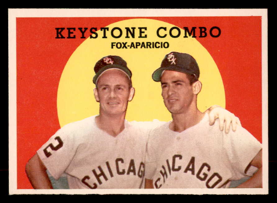 1959 Topps Baseball #408 Luis Aparicio Nellie Fox EX-MT 552638