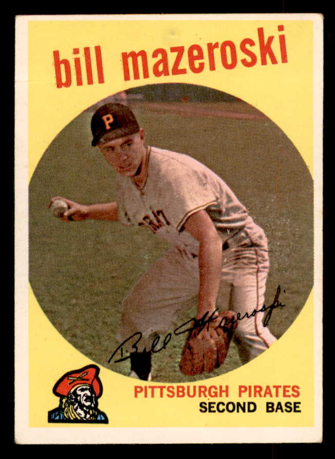 1959 Topps Baseball #415 Bill Mazeroski Pirates VG 552659