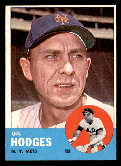 1963 Topps Baseball #245 Gil Hodges Mets NR-MT 552688
