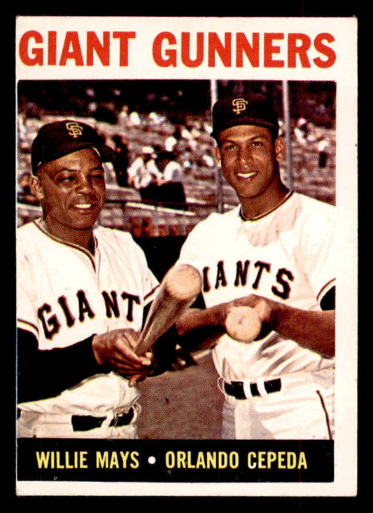 1964 Topps Baseball #306 Willie Mays Orlando Cepeda VG-EX 552713