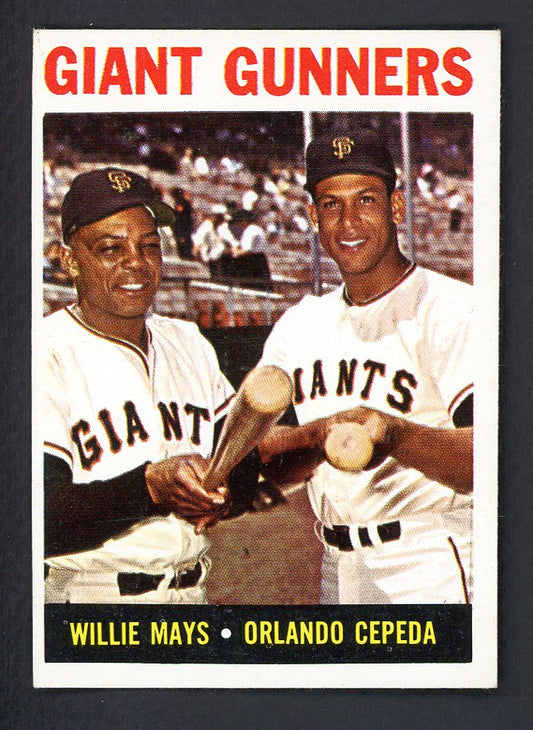 1964 Topps Baseball #306 Willie Mays Orlando Cepeda EX-MT 552714