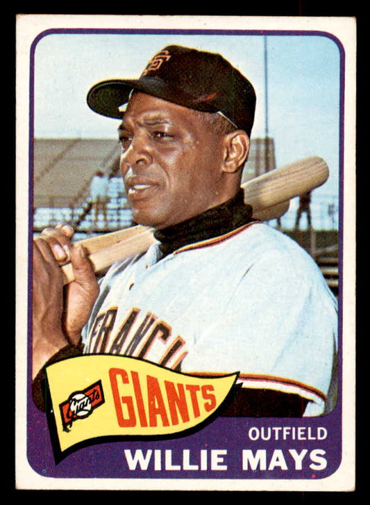 1965 Topps Baseball #250 Willie Mays Giants VG-EX 552718