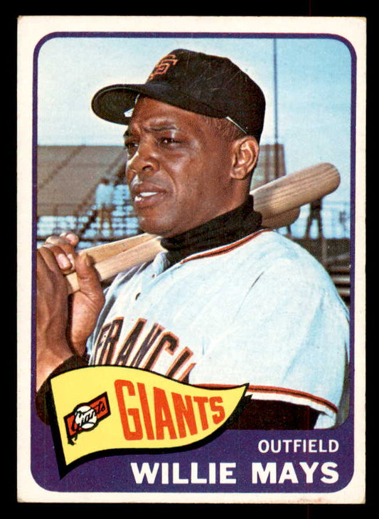 1965 Topps Baseball #250 Willie Mays Giants EX 552719