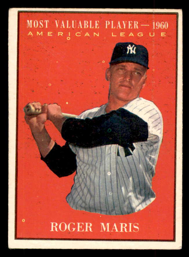 1961 Topps Baseball #478 Roger Maris MVP Yankees EX+/EX-MT 552726