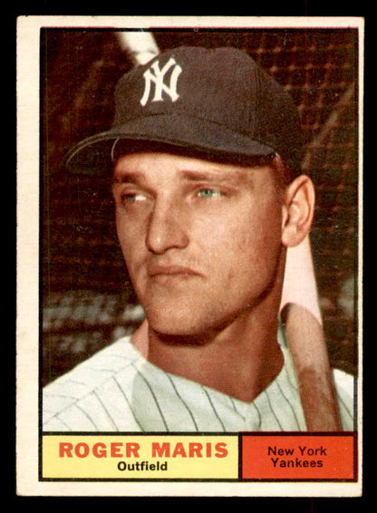 1961 Topps Baseball #002 Roger Maris Yankees EX 552727