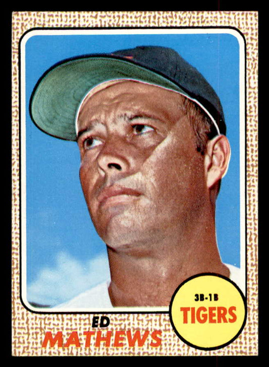 1968 Topps Baseball #058 Eddie Mathews Tigers NR-MT 552733