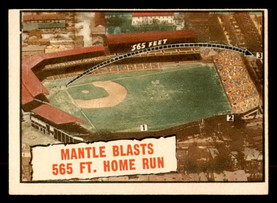 1961 Topps Baseball #406 Mickey Mantle IA Yankees EX+/EX-MT 552766