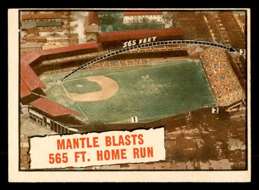 1961 Topps Baseball #406 Mickey Mantle IA Yankees EX+/EX-MT 552766