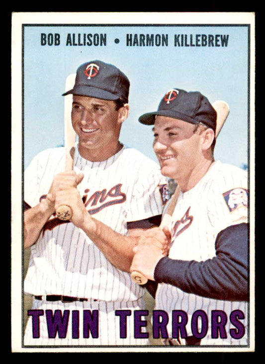 1967 Topps Baseball #334 Harmon Killebrew Bob Allison EX-MT 552775