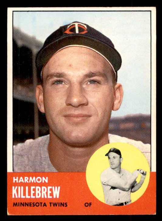 1963 Topps Baseball #500 Harmon Killebrew Twins EX-MT 552781