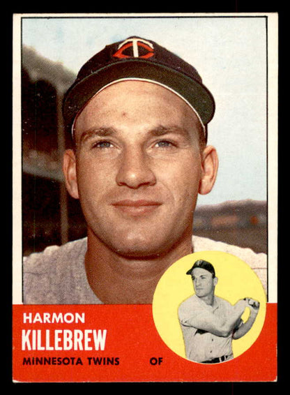 1963 Topps Baseball #500 Harmon Killebrew Twins EX-MT 552782