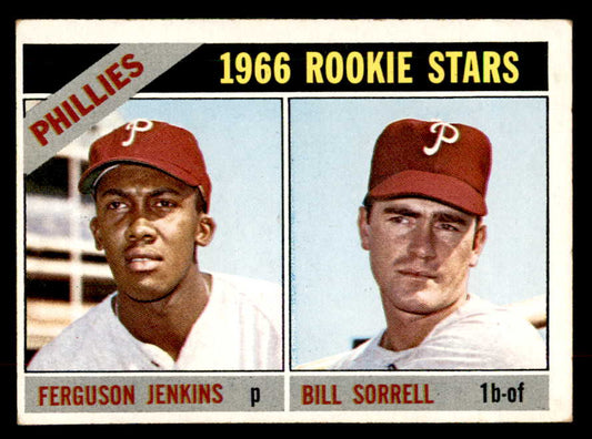1966 Topps Baseball #254 Fergie Jenkins Phillies EX-MT 552803