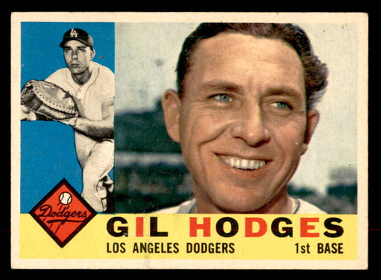 1960 Topps Baseball #295 Gil Hodges Dodgers EX 552815