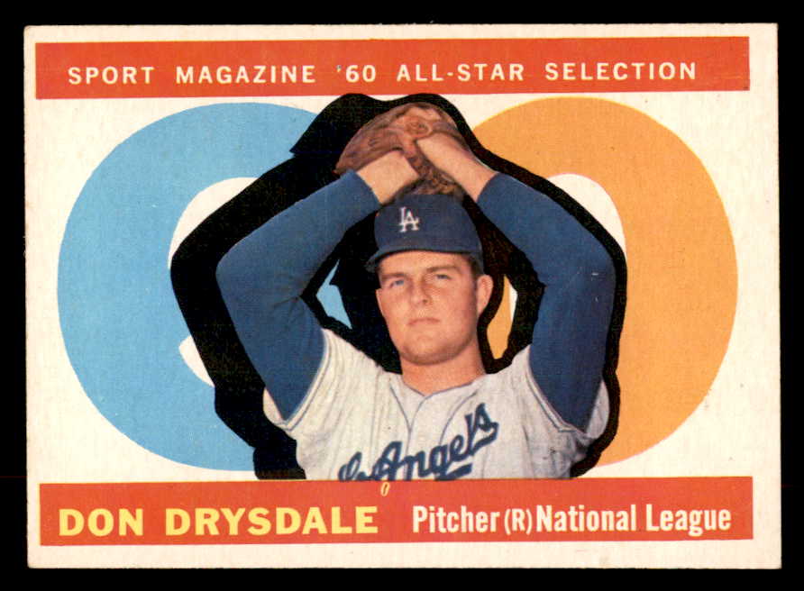 1960 Topps Baseball #570 Don Drysdale A.S. Dodgers EX-MT 552822