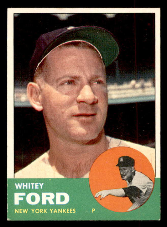 1963 Topps Baseball #446 Whitey Ford Yankees EX-MT 552834