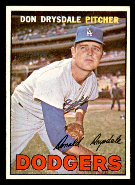 1967 Topps Baseball #055 Don Drysdale Dodgers NR-MT 552837