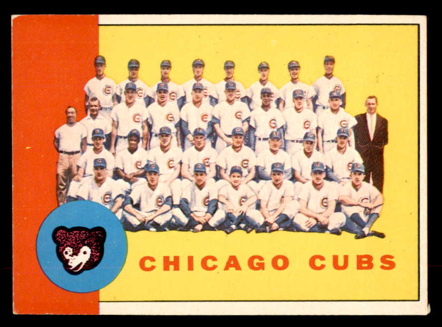 1963 Topps Baseball #222 Chicago Cubs Team EX+/EX-MT 552852