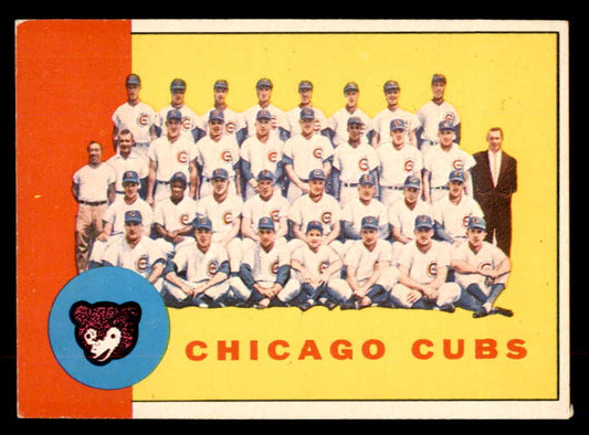 1963 Topps Baseball #222 Chicago Cubs Team EX+/EX-MT 552852