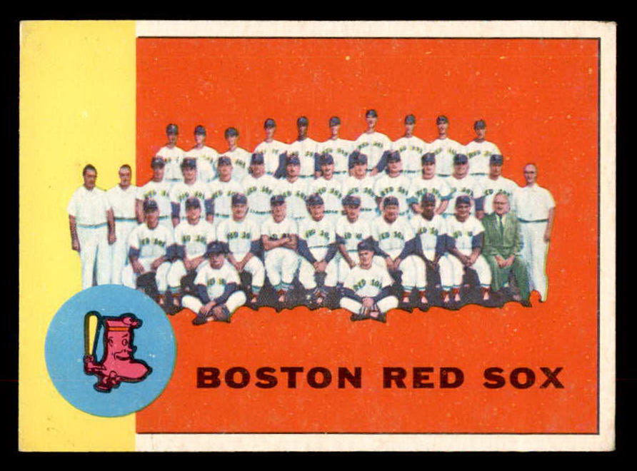 1963 Topps Baseball #202 Boston Red Sox Team EX+/EX-MT 552853