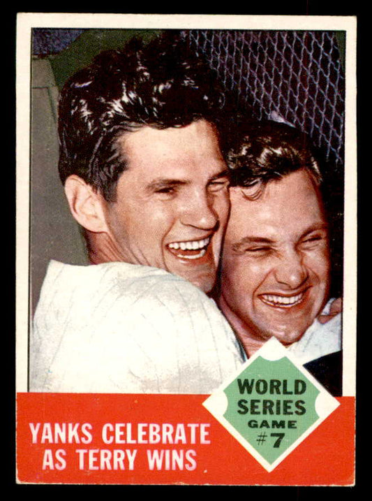 1963 Topps Baseball #148 World Series Game 7 Ralph Terry EX+/EX-MT 552860
