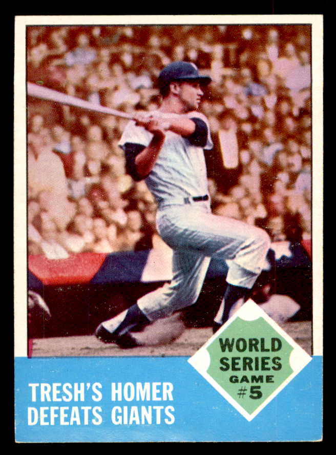 1963 Topps Baseball #146 World Series Game 5 Tom Tresh EX+/EX-MT 552869