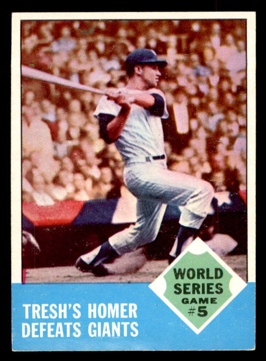 1963 Topps Baseball #146 World Series Game 5 Tom Tresh EX+/EX-MT 552869