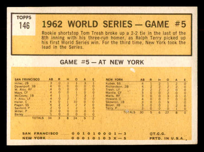 1963 Topps Baseball #146 World Series Game 5 Tom Tresh EX+/EX-MT 552869