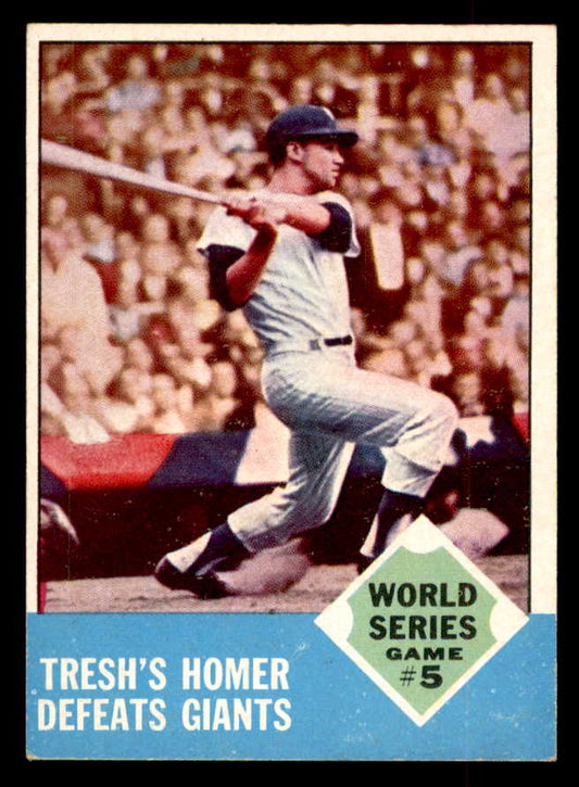 1963 Topps Baseball #146 World Series Game 5 Tom Tresh EX-MT 552870