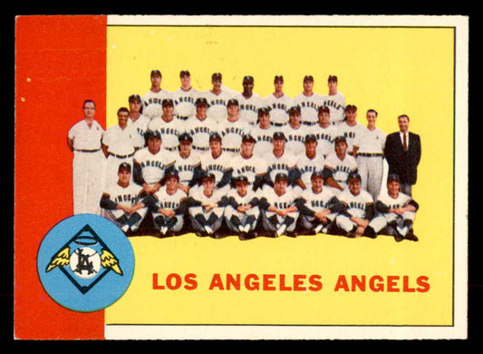 1963 Topps Baseball #039 Los Angeles Angels Team EX-MT 552874