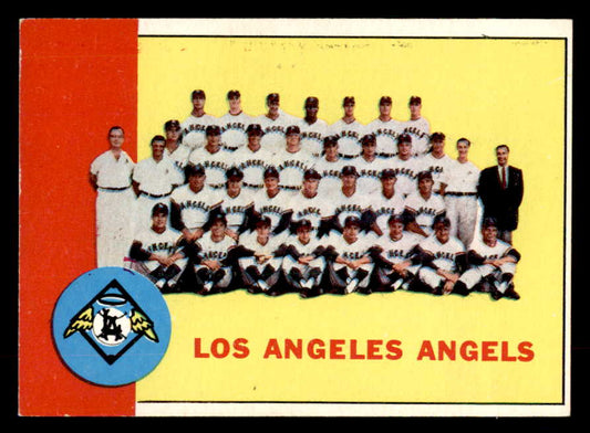 1963 Topps Baseball #039 Los Angeles Angels Team EX-MT 552876