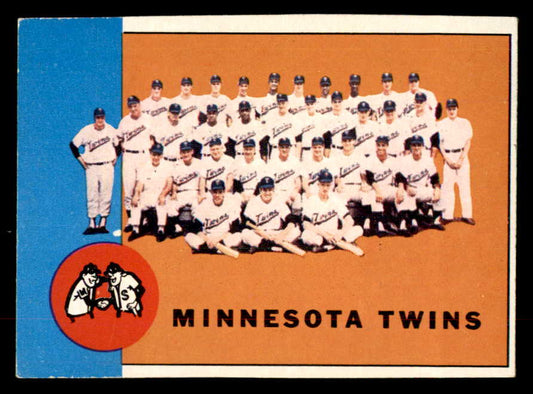 1963 Topps Baseball #162 Minnesota Twins Team EX 552880