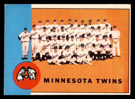 1963 Topps Baseball #162 Minnesota Twins Team EX+/EX-MT 552882