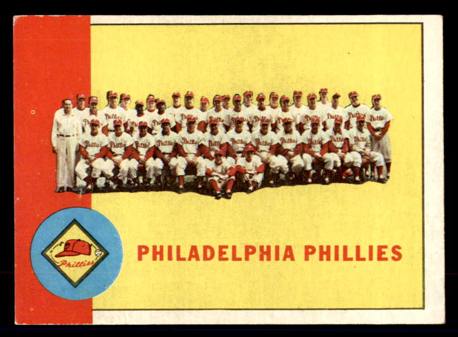 1963 Topps Baseball #013 Philadelphia Phillies Team EX 552888