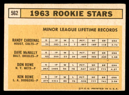 1963 Topps Baseball #562 Dave McNally Orioles EX-MT 552890
