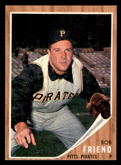1962 Topps Baseball #520 Bob Friend Pirates EX-MT 552893