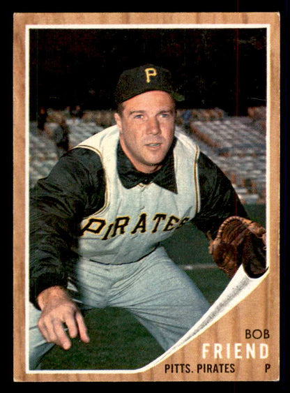 1962 Topps Baseball #520 Bob Friend Pirates EX-MT 552894