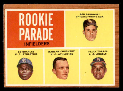 1962 Topps Baseball #595 Ed Charles A's EX-MT 552901