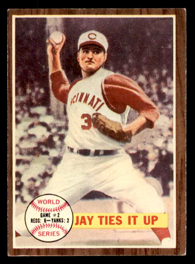 1962 Topps Baseball #233 World Series Game 2 Joe Jay EX 552909