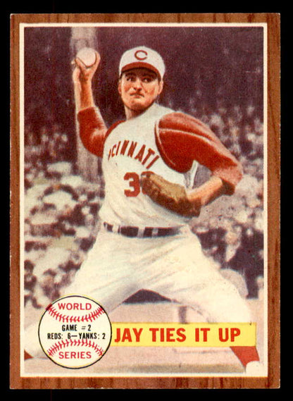 1962 Topps Baseball #233 World Series Game 2 Joe Jay EX-MT 552910