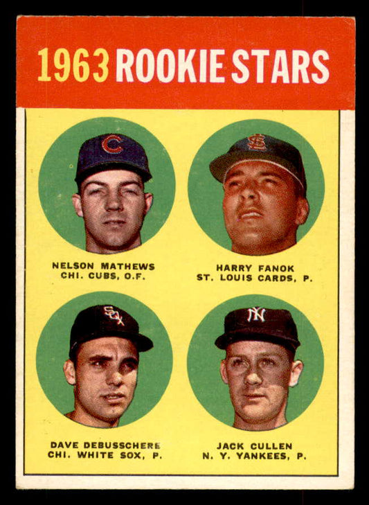 1963 Topps Baseball #054 Dave DeBusschere White Sox VG-EX 552928