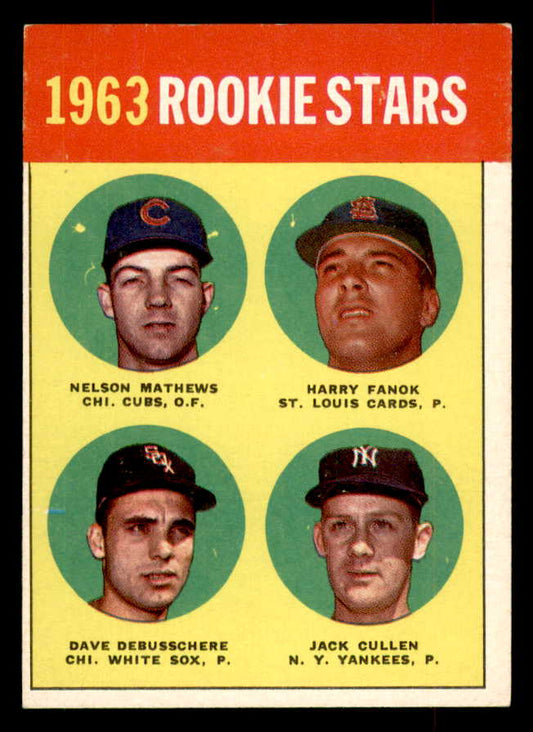 1963 Topps Baseball #054 Dave DeBusschere White Sox EX-MT 552931