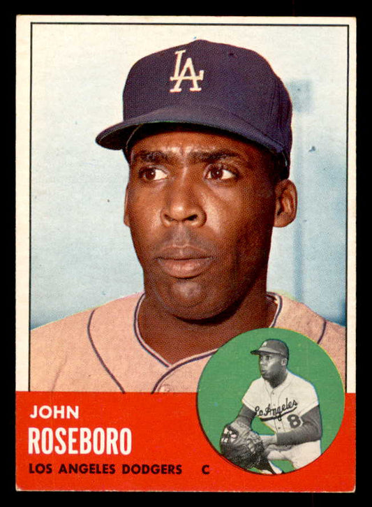 1963 Topps Baseball #487 John Roseboro Dodgers EX-MT 552937