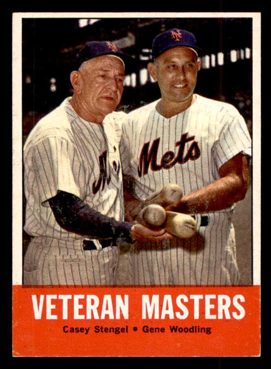 1963 Topps Baseball #043 Casey Stengel Gene Woodling EX-MT 552939