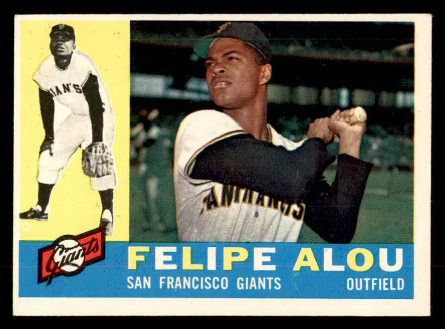 1960 Topps Baseball #287 Felipe Alou Giants EX-MT 552943