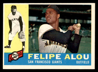 1960 Topps Baseball #287 Felipe Alou Giants EX-MT 552943