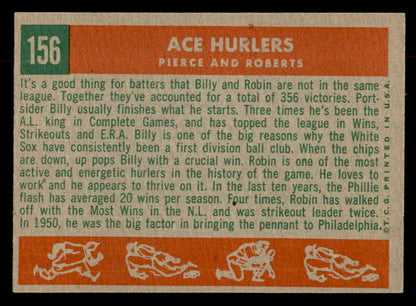 1959 Topps Baseball #156 Robin Roberts Billy Pierce EX-MT 552945