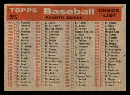 1958 Topps Baseball #256 Chicago White Sox Team EX 552957