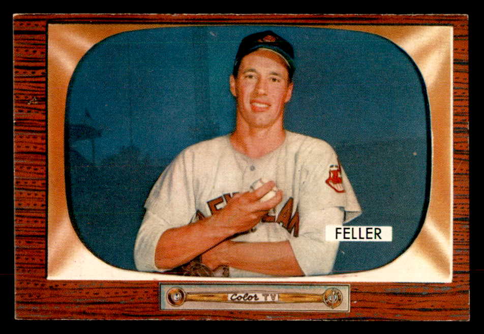 1955 Bowman Baseball #134 Bob Feller Indians EX-MT 552972